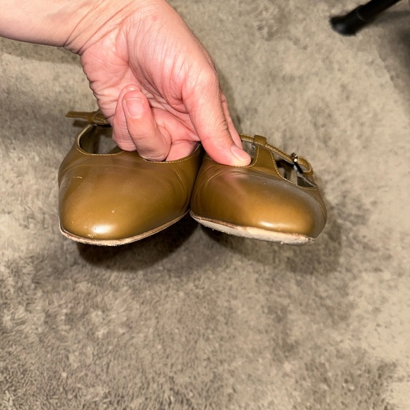 Doen Slingback Leather Sandal Pumps Shoes 38 - Picture 3 of 6